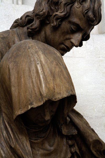 The Swoon of the Virgin (detail), 1531 by Ligier Richier